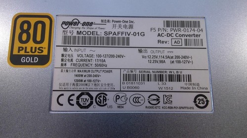 Power One SPAFFIV-01G PWR-0174-04 Switching Server Power Supply (B982) - Bild 5 von 5