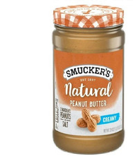 Smucker  s Natural Creamy Peanut Butter, 26 oz Jar