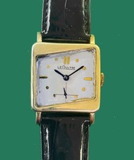 Vintage 50s Le Coultre Vacheron Asymmetrical Men's  GOLD Filled Watch Cal.480/CW