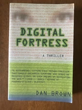 Dan Brown SIGNED Digital Fortress - Paperback 7th printing (1998)