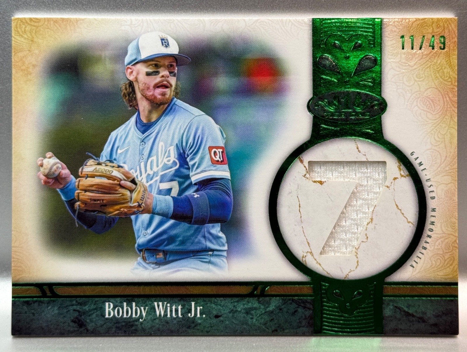 2026 Topps Tier One - Bobby Witt Jr - Kc Royals - Jersey Number Relic - /49
