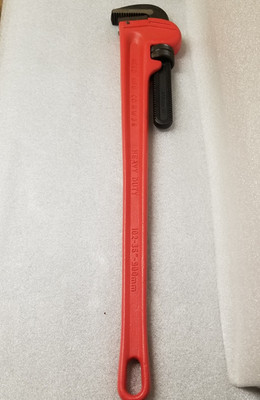 REED RW36 Straight Pipe Wrench 36''-Long Iron Handle 1/4'' to 5'' OD Pipe