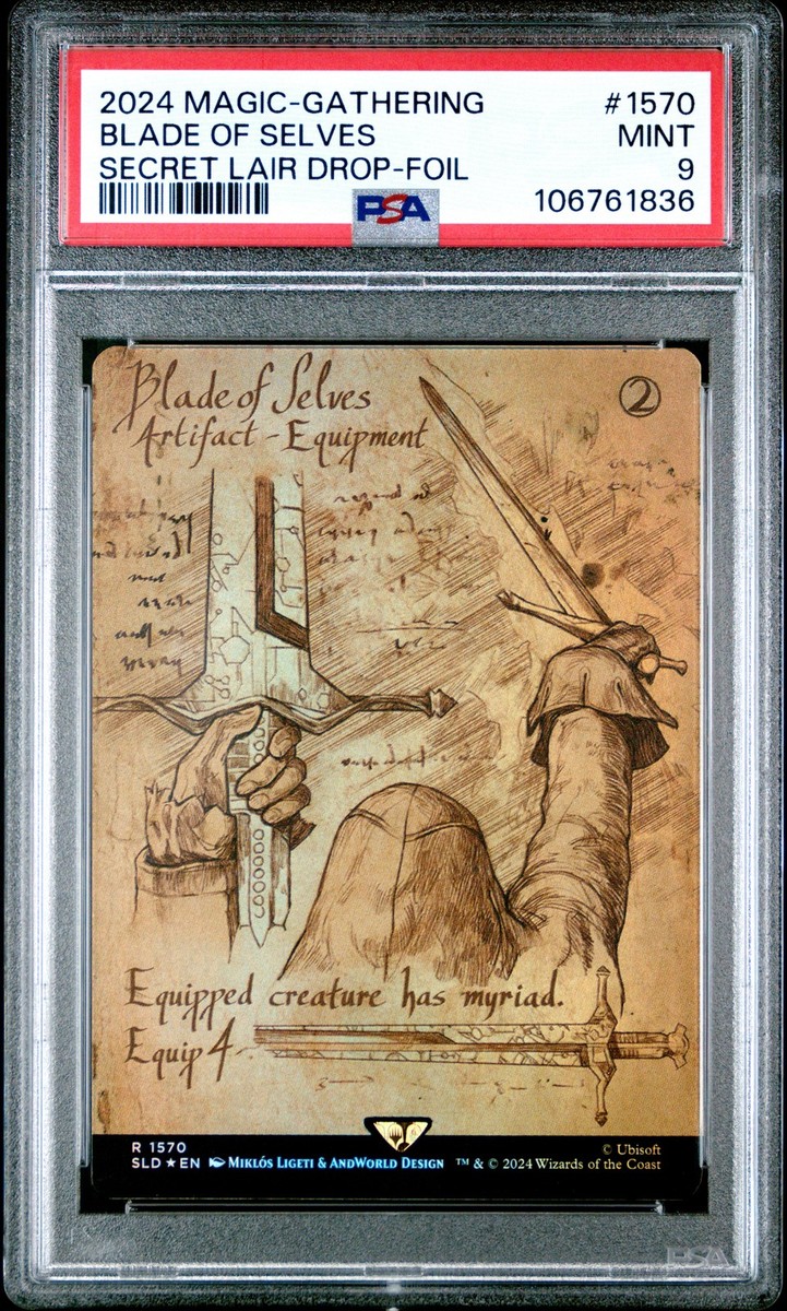 2024 MTG SECRET LAIR DROP FOIL #1570 BLADE OF SELVES PSA 9 | eBay