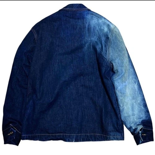 TELLASON Denim Coverall L Made in USA Vintage Aged Look 100% Cotton Material JPN image 3