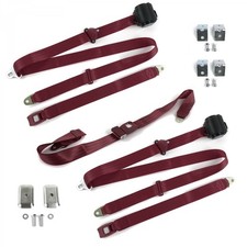 1975 - 1978 Standard 3pt Burg Bench Seat Kit Wbrackets 3 Belts