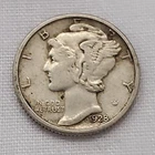 Sharp VF+/XF Orig. Surfaces 1928-P MERCURY DIME**NICE COIN w/GOOD EYE APPEAL**