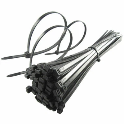 AAN_BY_SCOTT Black Cable &Plastic Tie Wrap Secure Self-Locking Mechanism for Home pack of 100