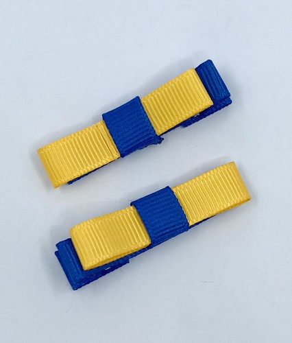 Royal Blau und Gelbgold Schulhaarzubehör - Bild 16 von 75