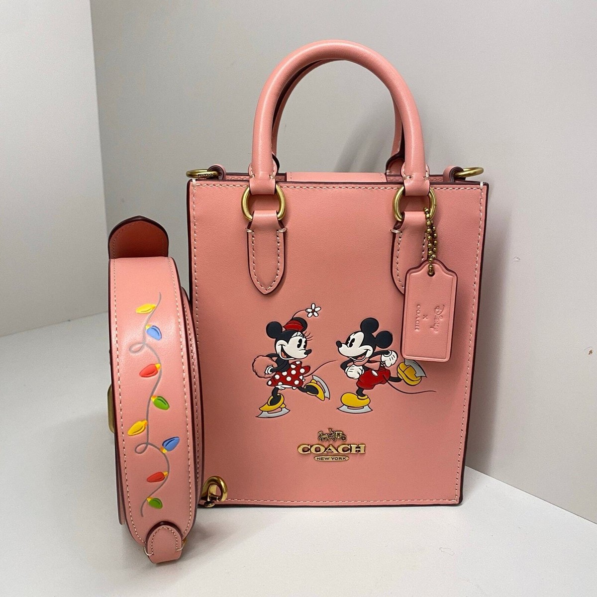 ショルダーバッグ・ポシェット CN023 Disney X Coach North South Mini Tote NWT Disney X Coach North South Mini Tote CN023 In Light