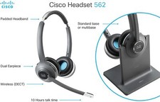 Cisco 562 Wireless Dual Headset, Standard Base