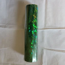 Green Holographic Transfer Sheet In A Roll 16 Feet Long By 6 Inch Wide Roll New