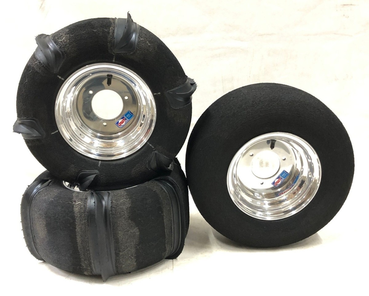 Honda ATC 70 DWT Polished Wheels & Sunf A011 Tires - 16x8-7, 3x100 Bolt, ATV Set 2 thumbnail image