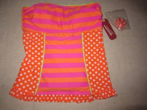 Maillot De Bain 2 Pièces Petite Fille Arizona - Tankini Taille 8 - Motif Noir Groovy 70's - Neuf