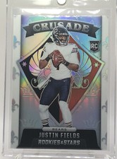 2021 ROOKIES & STARS JUSTIN FIELDS CRUSADE SILVER PRIZM ROOKIE CARD RC