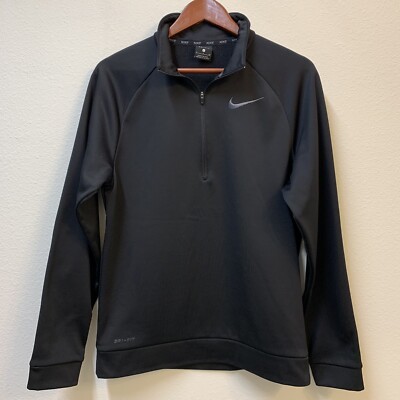 EUC | Nike Mens 1/2 Zip Pullover Sweatshirt | Black Sz. Small | eBay