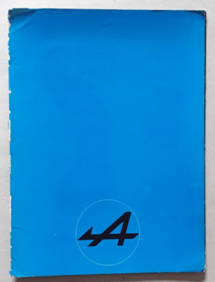 Renault Alpine A310 V6 Prospektmappe um 1978 - Alpine Technikum