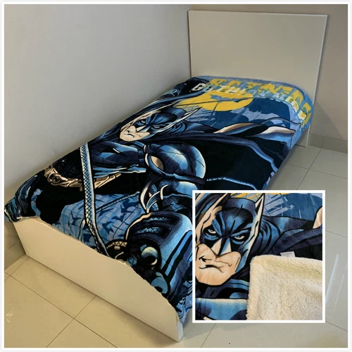 Double Layer Thick Winter Sherpa Faux Lambswool Mink Blanket (Character Print) - Picture 15 of 20