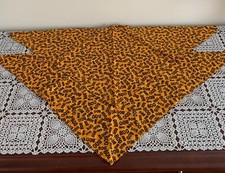 Two Halloween Orange BOO Design Dog Bandanas MEDIUM LARGE Tie On Scarf Brand New