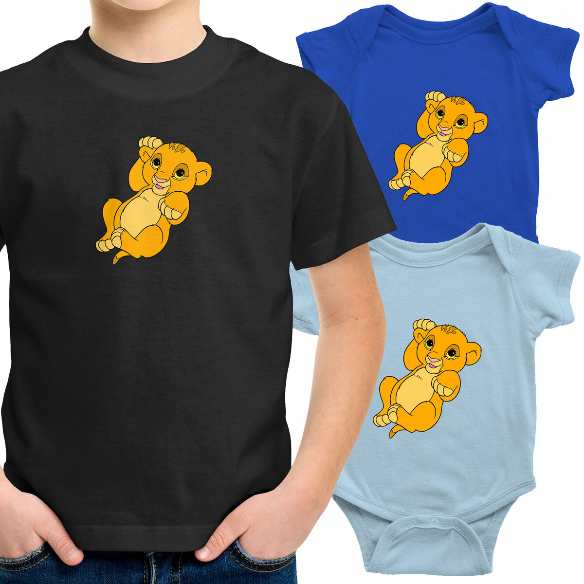 lanzadera vestir Rebaño Cute Baby Simba Toddler Kids Youth Tee T-Shirt Infant Bodysuit Gift Lion  King | eBay