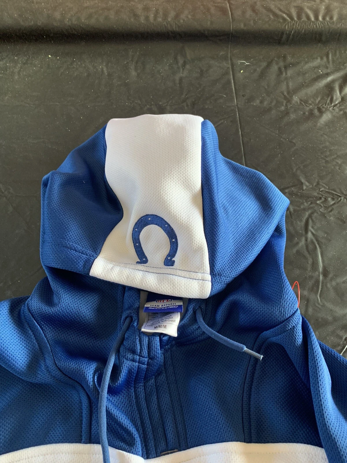 VETEMENTS Felpa con cappuccio Indianapolis Colts Nfl Pullover Apparell bella taglia media leggi nuova senza etichetta