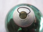 Vintage 3" MERCURY GLASS ROUND BALL Christmas ORNAMENT GREEN Mica Stencil Shiny — photo 8