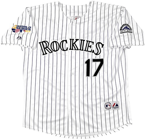 Todd Helton Autographed Colorado Rockies White Replica Jersey HOF 24 TRISTAR - Picture 3 of 4
