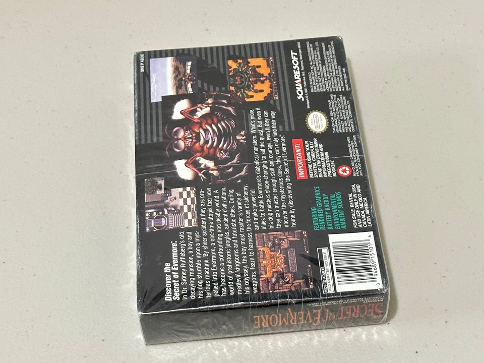New! Secret of Evermore (Super Nintendo SNES) Factory Sealed - Image 4 of 4
