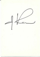 Ephraim Kishon autograph signed 10x15 cm index card