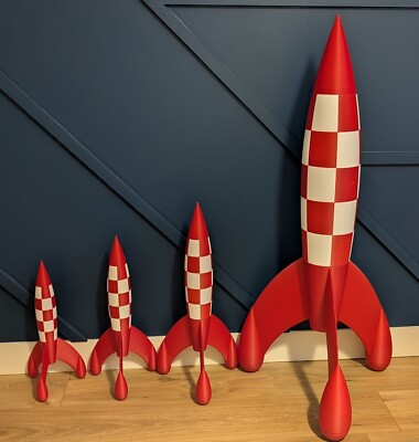 Tim und Struppi inspirierte Rakete bis 150cm