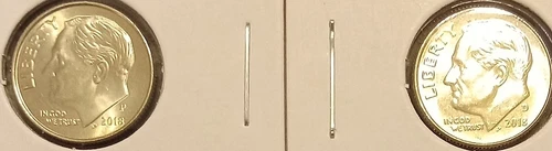 2018 P &  D Roosevelt Dime Set! BU Uncirculated Full Bands! Free Shipping!