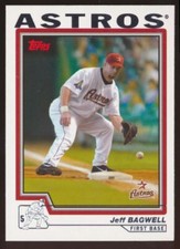 2004 Topps #438 Jeff Bagwell, Houston Astros, HOF.