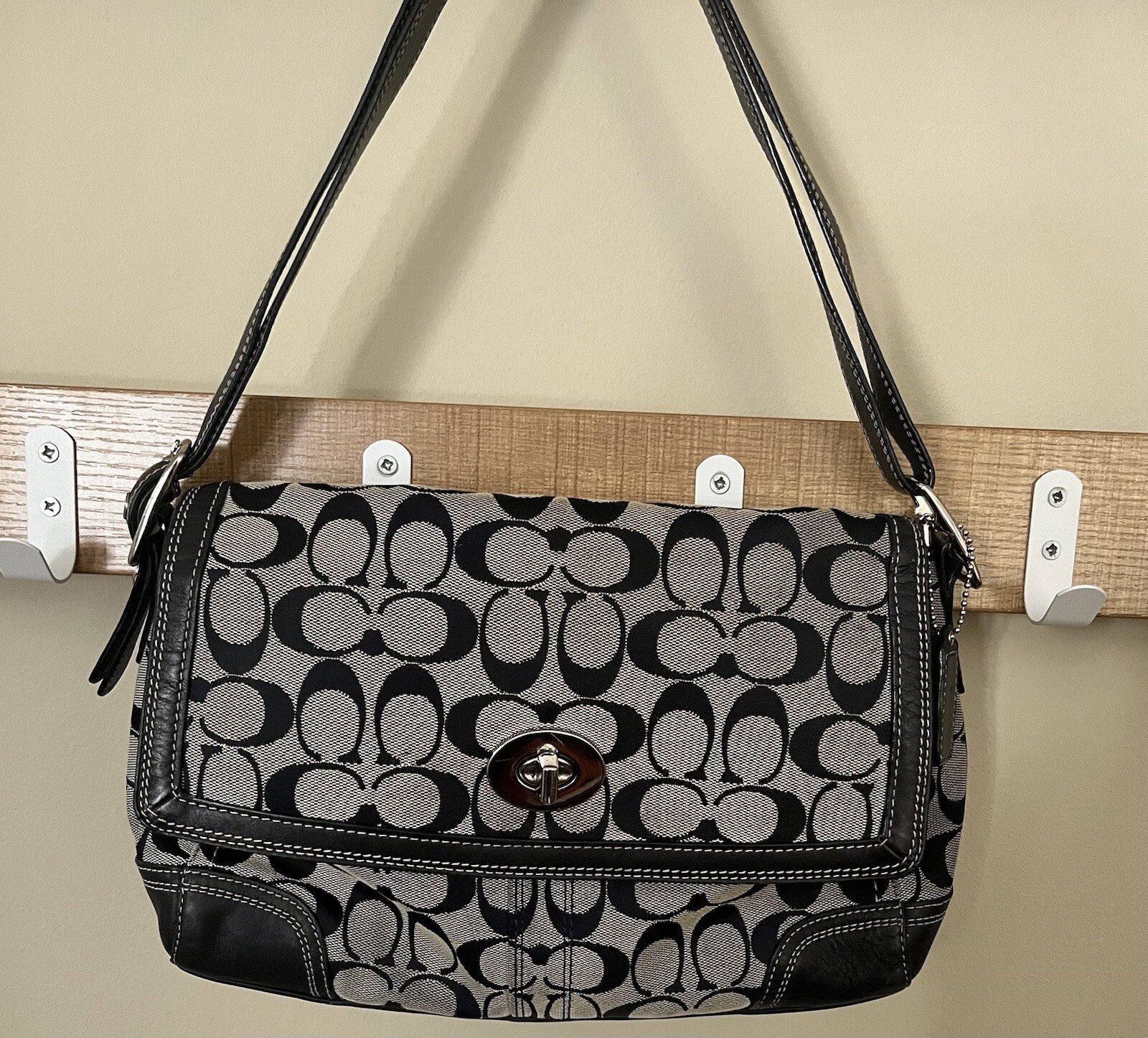 coach denim shoulder bag Gem
