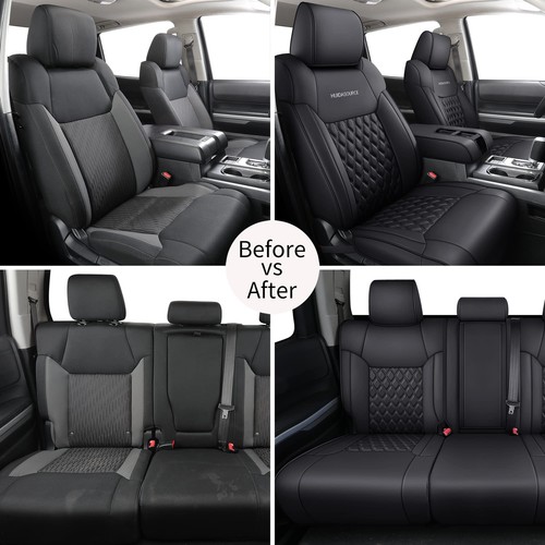 Tundra Seat Covers, Front & Rear Leather Car Seat Cover, Waterproof Car Seat ... - Picture 6 of 9