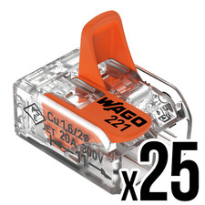 WAGO 221-412 Connectors Junction Box Electrical Reusable Wire Lever X25