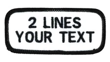 2 LINE Work Shirt-Personalized & Embroidered Identification patches-Custom Made!