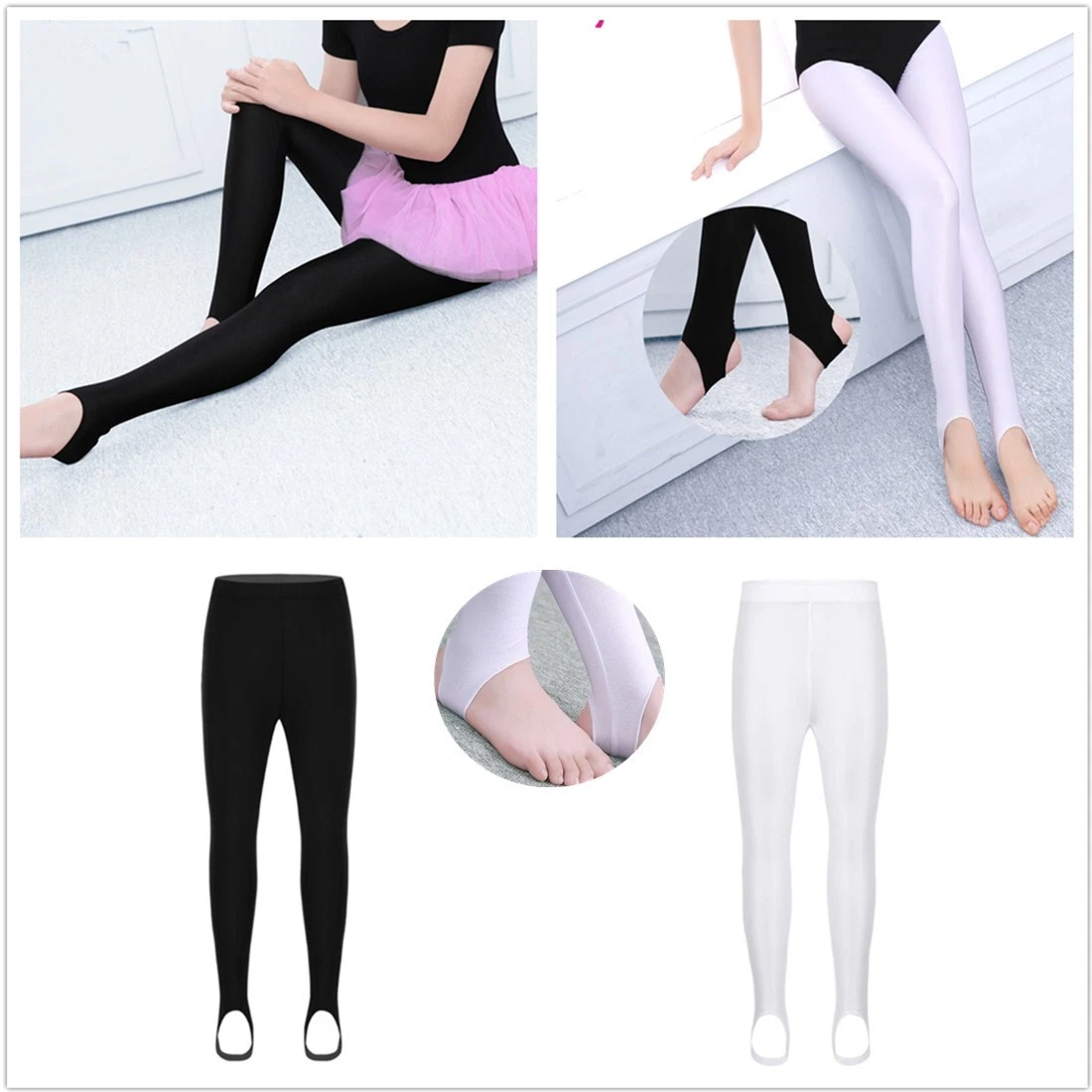  Athletic Leggings For Girls Workout Pants Blue High Waisted  Yoga Clothing For 13 Years Old Dancer And Cheerleader