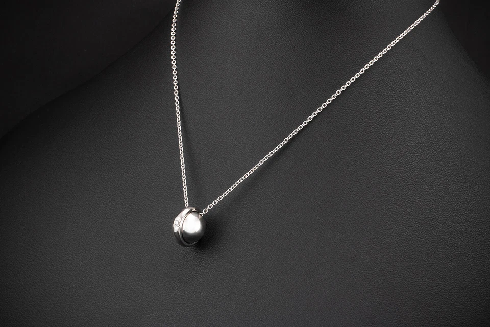 Piaget Collier Planet Possession Kette Diamant Solitär in 750er Weißgold Schmuck - Bild 2 von 4