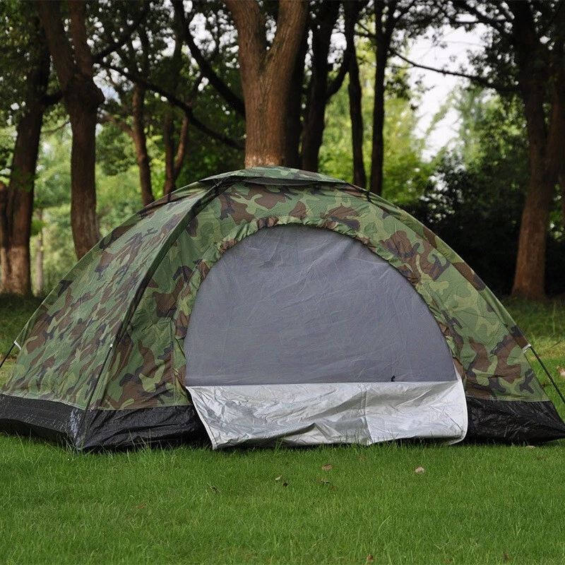 Stealthy Haven: Double-Person Outdoor Camping Camouflage Tent