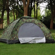 Stealthy Haven: Double-Person Outdoor Camping Camouflage Tent
