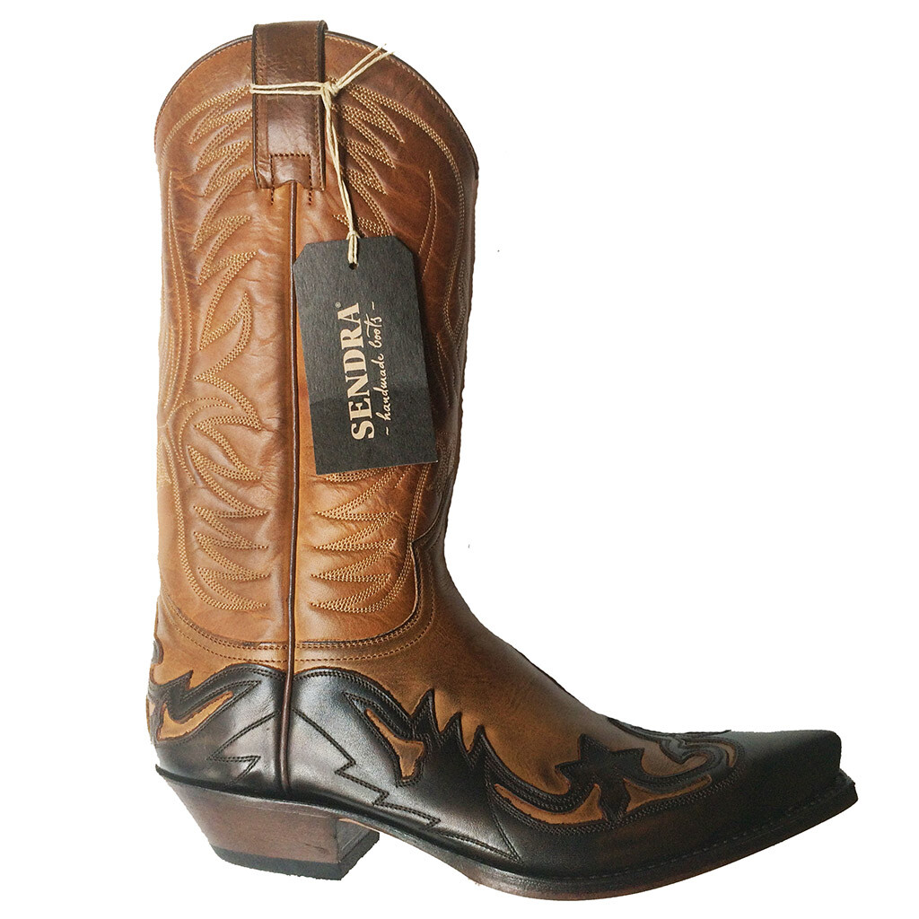 Bottes Sendra Cuervo Britnes homme cuir marron 3241 chaussures montantes