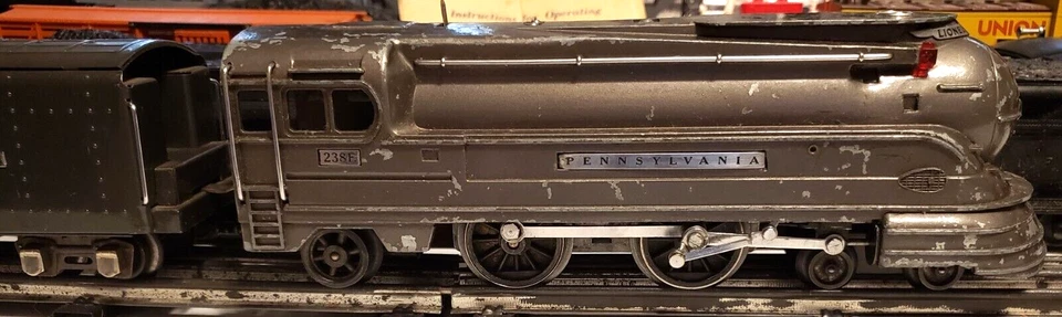 Lionel GUNMETAL 238E LOCO E 2225W TENDER EM BOM ESTADO, FUNCIONA BEM! - Imagem 3 de 4