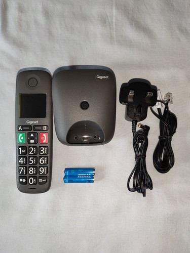 GIGASET EASY H E294, CORDLESS TELEPHONE, BIG BUTTON, LARGE DISPLAY + BATTERIES. - Zdjęcie 16 z 16