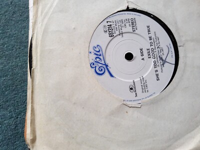 Exile  :  She's Too Good To Be True    1985     7''
