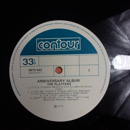 The Platters Anniversary Album Record Features Little things mean Alot-Love me - Picture 4 of 6