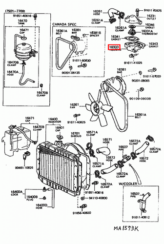 Genuine LandCruiser FJ45 2F 4.2 Petrol Lower Thermostat Housing Water Outlet - Picture 10 of 14