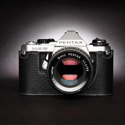 Genuine Real Leather Half Camera Case Bag Cover For Pentax ME/ ME Super/MV/ MV-1