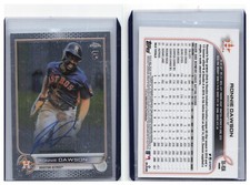 2022 Topps Chrome Rookie Autograph Auto #RDA Ronnie Dawson - Houston Astros