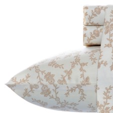 Laura Ashley - Home Dcor- 100% Printed Cotton Flannel Sheet Set 