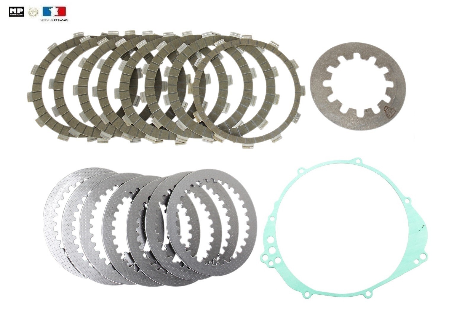 Kit embrayage moto Yamaha YZF-R1 1000 disques garni lisse joint diaphragme 1999-2003