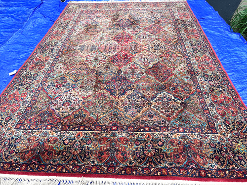 Beautiful Antique American Karastan Kirman Rug 9x12FT | eBay